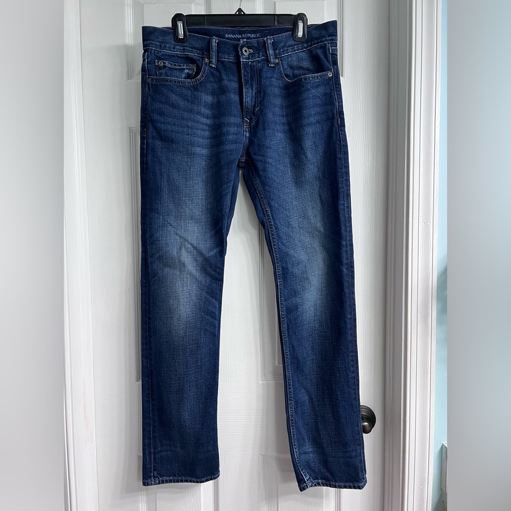 Banana Republic Dark Blue Straight Jeans
